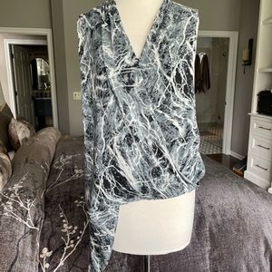 Sleeveless Asymmetrical Blouse